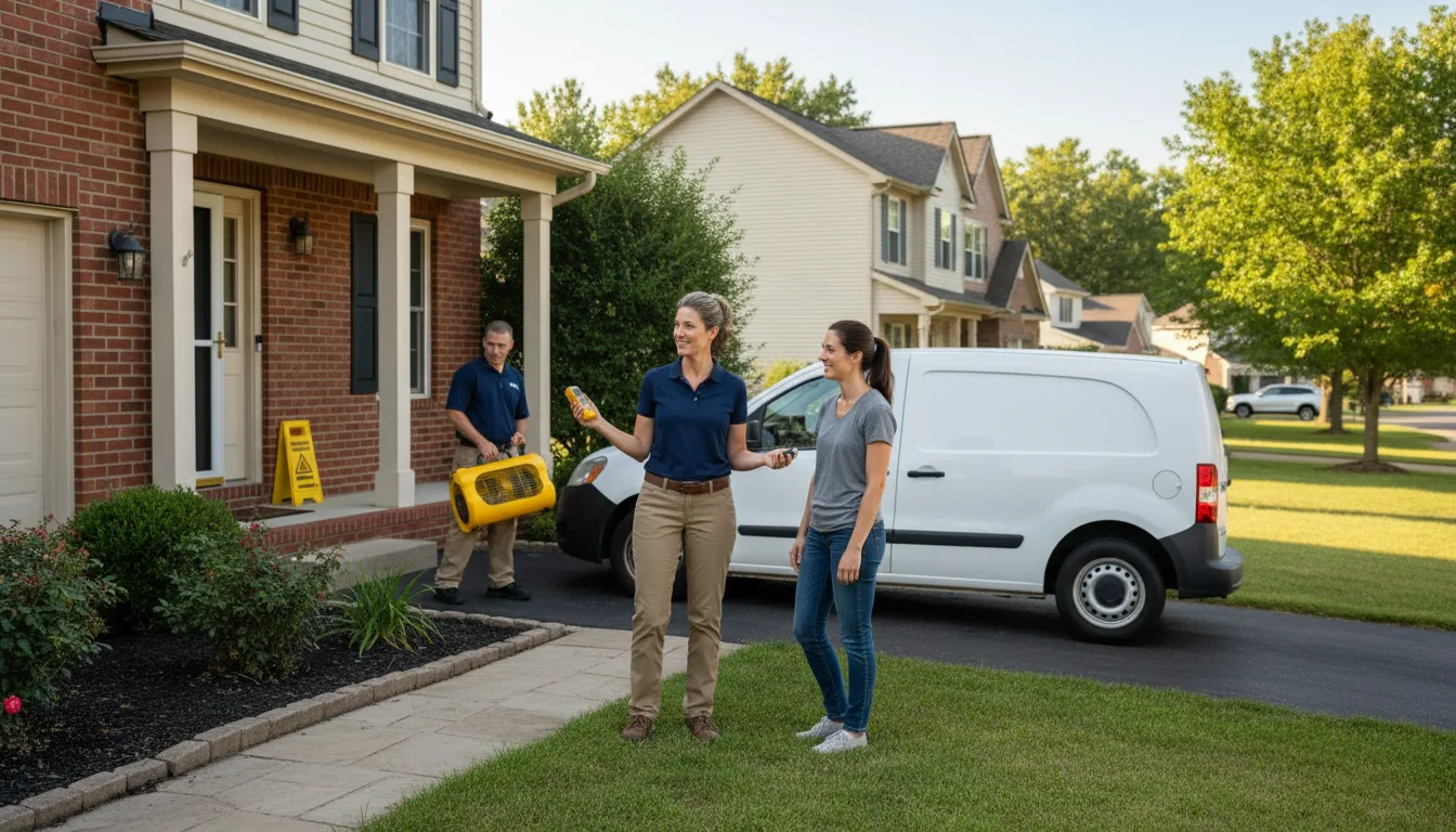 Residential water damage restoration in Fairfield, PA